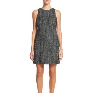 THEORY Sleeveless Angled Wool-Blend Dress